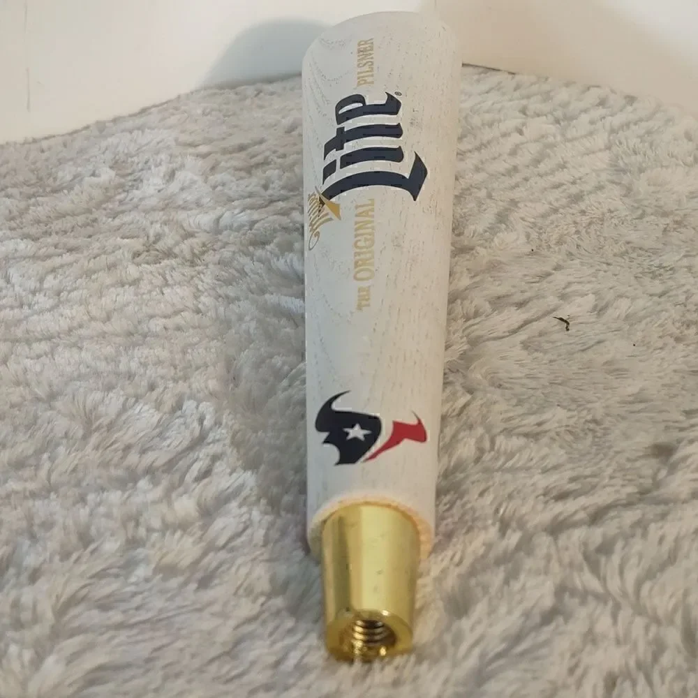 Houston Texans Miller Lite Wood Beer Tap